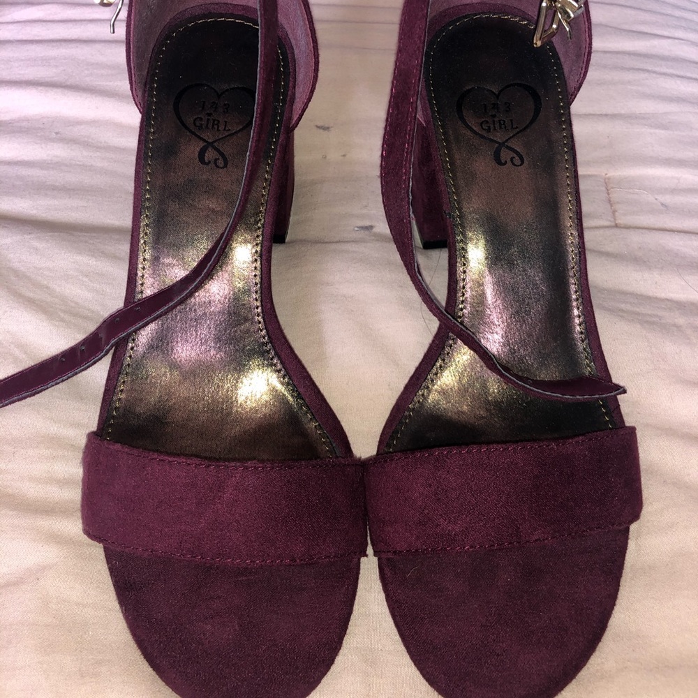 Marron Chunky Heel